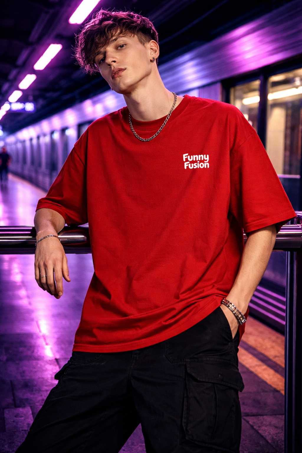 Delhi 2035 Back Print Oversized T-Shirt