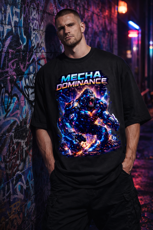 Mecha Dominance Oversized T-Shirt