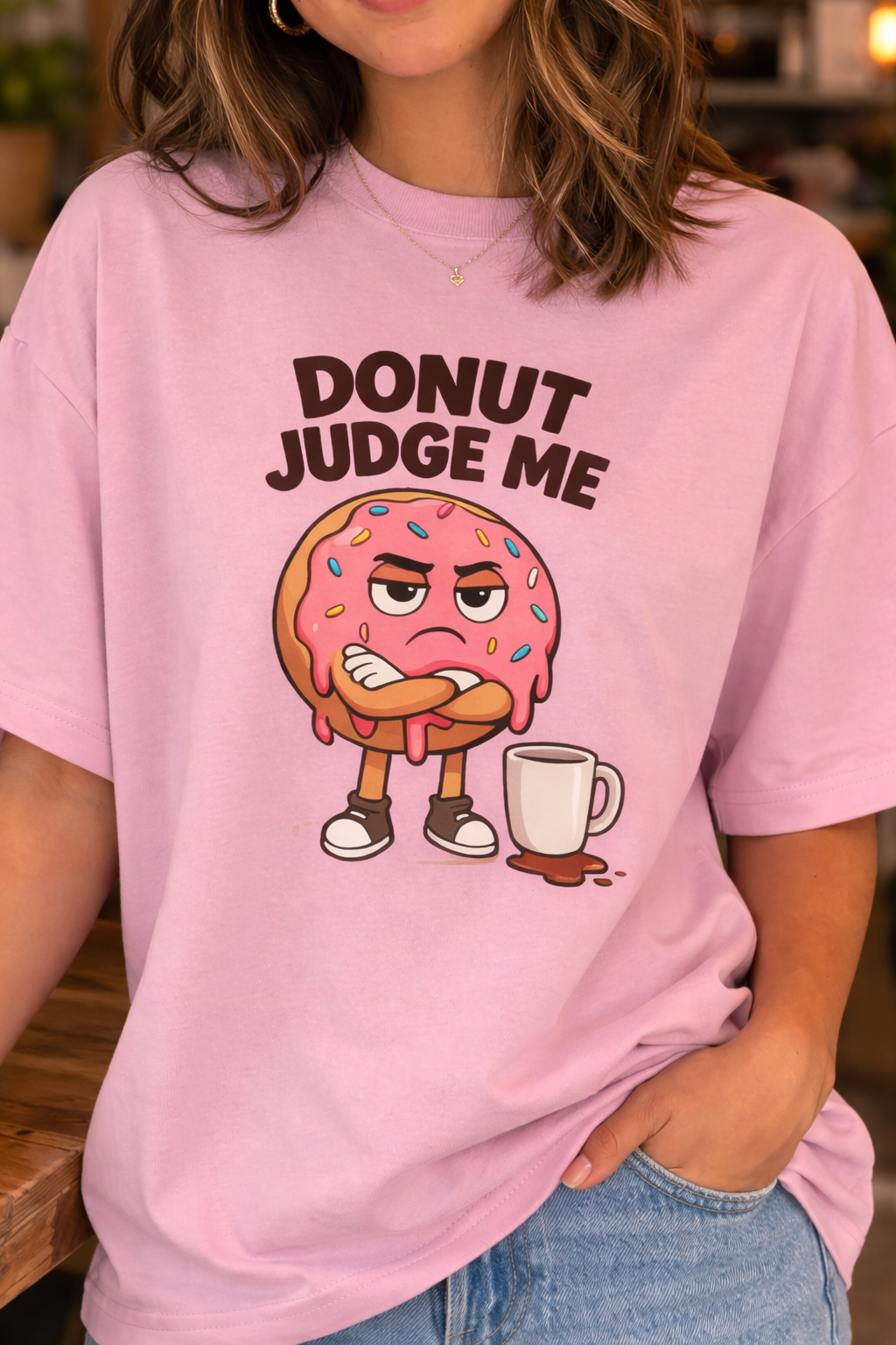 Donut Judge Me Oversized T-Shirt