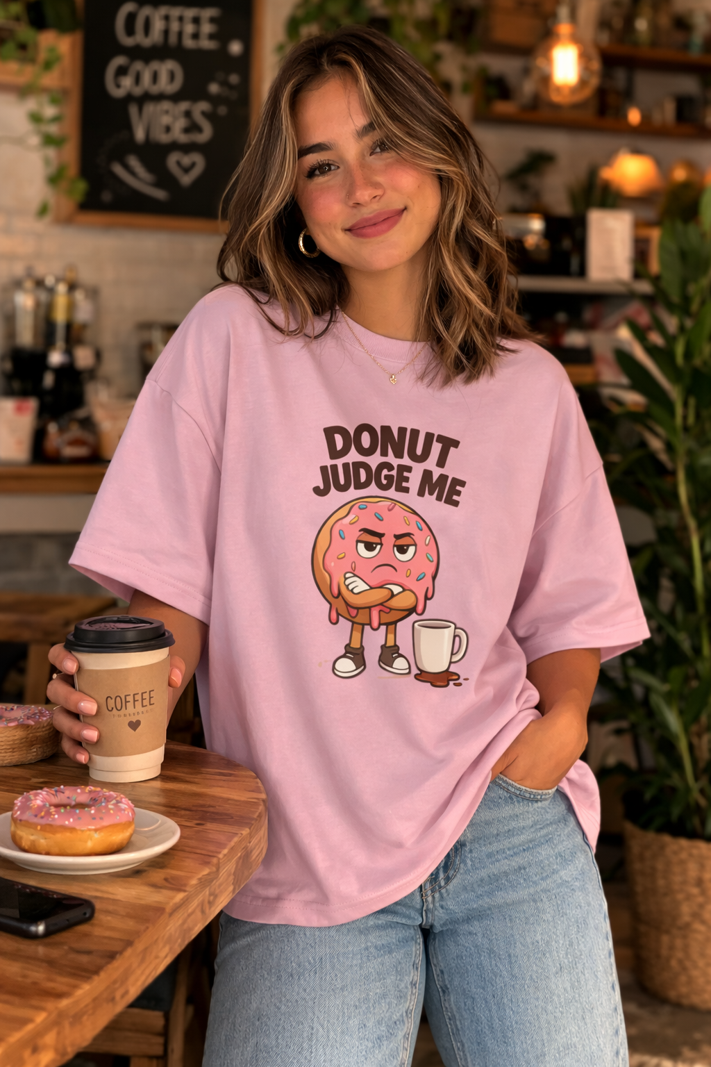Donut Judge Me Oversized T-Shirt