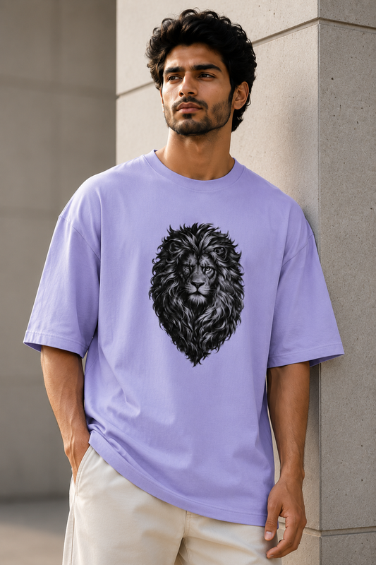 Lion Sketch – Oversized T-Shirt