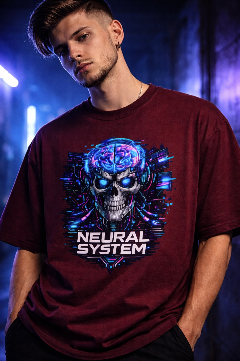 Neural System Oversized T-Shirt