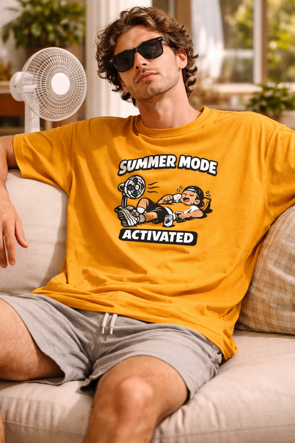 Summer Mode Activated Oversized T-Shirt