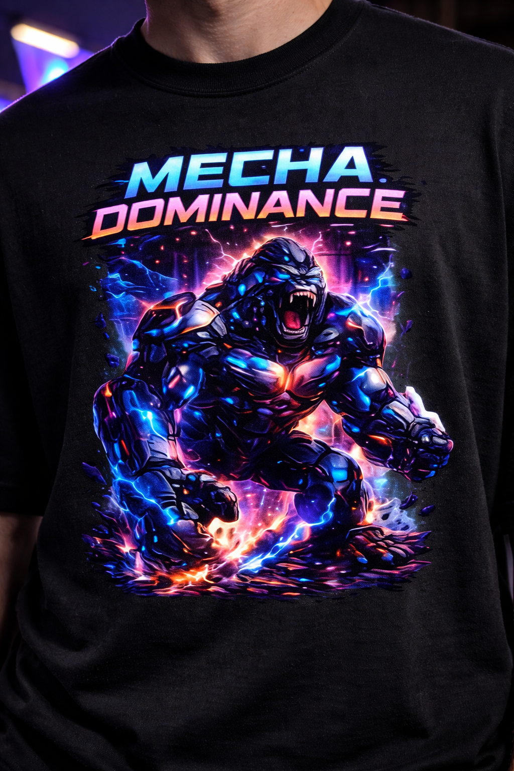 Mecha Dominance Oversized T-Shirt
