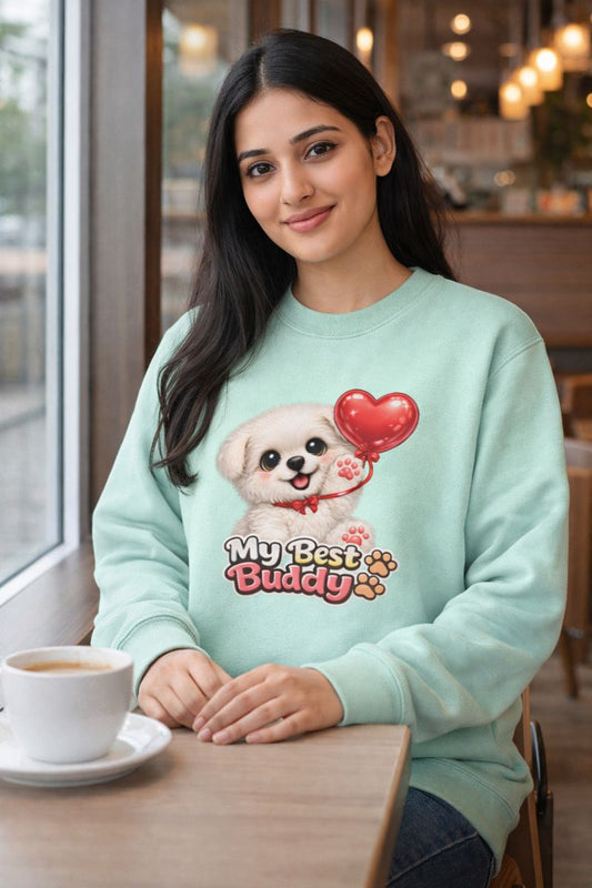 My Best Buddy Cute Puppy Sweatshirt