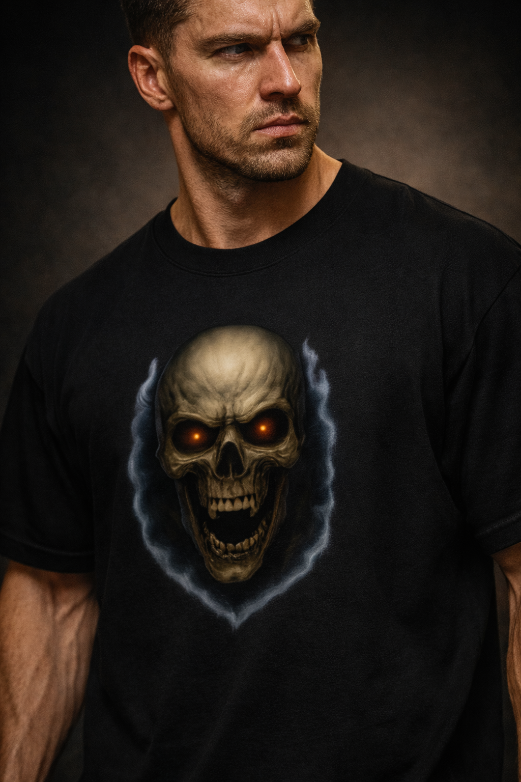 Dark Skull Oversized T-Shirt