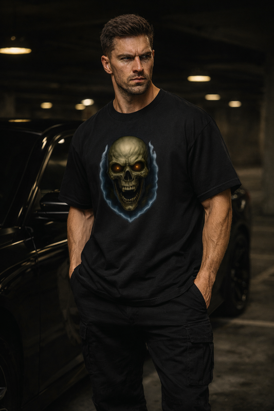 Dark Skull Oversized T-Shirt